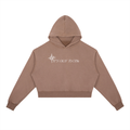 "It's Okay to Cry" Boxy Hoodie - Coffee